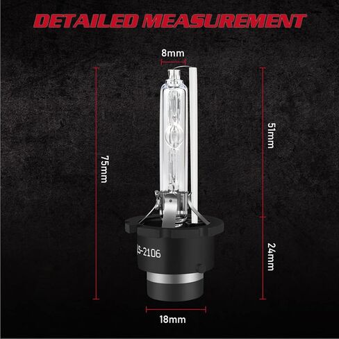 for Acura TSX 2004-2015 Xenon HID Headlight D2S Low Beam Headlight Bulbs Replacement Kit,35W 6000K Cool White,2pcs hid Bulbs in Kuwait
