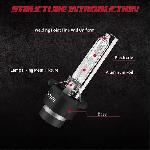 for Acura TSX 2004-2015 Xenon HID Headlight D2S Low Beam Headlight Bulbs Replacement Kit,35W 6000K Cool White,2pcs hid Bulbs in Kuwait