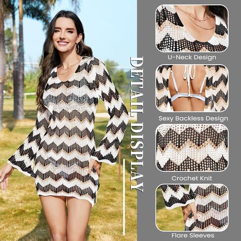 Trifabricy Summer Swimsuit Coverup for Women, Bathing Suit Cover ups for Swimwear Women, Women's Crochet Dress Cover up in Saudi Arabia