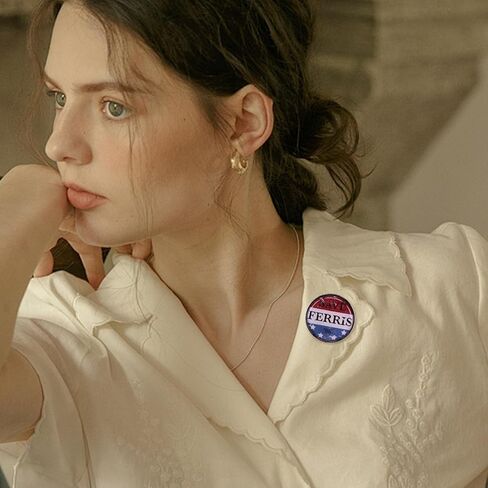 Save Ferris 86 Pin 1986 Film Ferris Buellers Day Off Brooch Pins Save Ferris Enamel Pin Retro Ferris Button Pin للنساء والرجال 80s طية صدر السترة دبوس شارة مستديرة عتيقة هدايا رائعة لمحبي Ferris in Kuwait