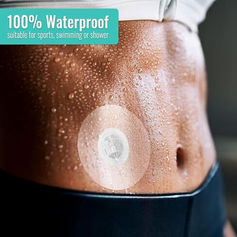 رقع لاصقة عالمية لمضخات CGM والأنسولين، فتحة 0.8 بوصة، 40 عبوة مقاومة للماء لمدة 10-14 يومًا ورقع شفافة قابلة للتنفس، شريط لاصق مقطوع مسبقًا، حماية CGM، رقع صديقة للبشرة. in Saudi Arabia