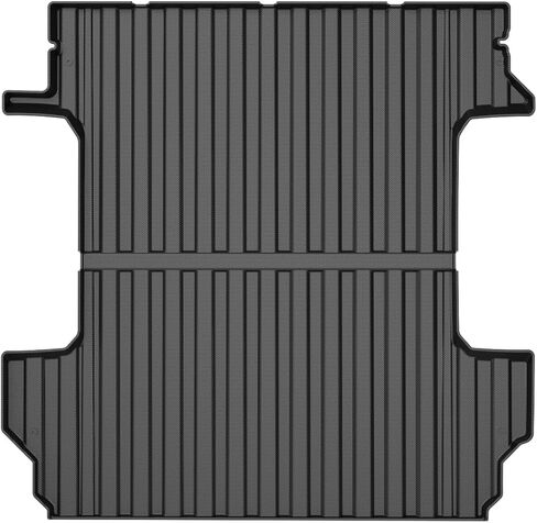 حصيرة سرير الشاحنة لسيارة 2019-2024 Chevy Silverado/GMC Sierra 1500، فقط لسرير 5.8 قدم، بطانة سرير لجميع الأحوال الجوية TPE عديم الرائحة باللون الأسود in Kuwait