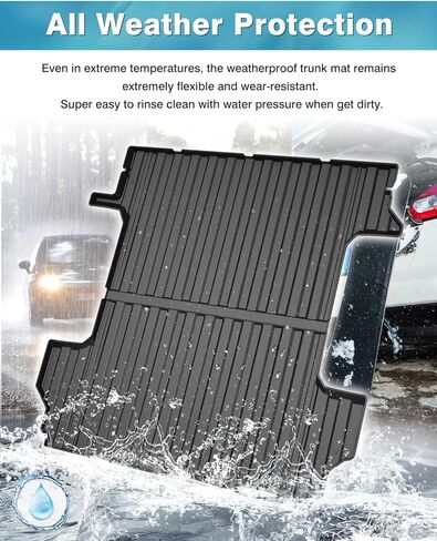 حصيرة سرير الشاحنة لسيارة 2019-2024 Chevy Silverado/GMC Sierra 1500، فقط لسرير 5.8 قدم، بطانة سرير لجميع الأحوال الجوية TPE عديم الرائحة باللون الأسود in Kuwait