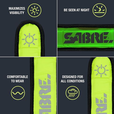 SABRE Runner LED Arm Band, Weather-Resistant Velcro Arm Band, Maximizes Visibility Up To 1,000-Feet (300-Meters), One Size Fits Most in Saudi Arabia