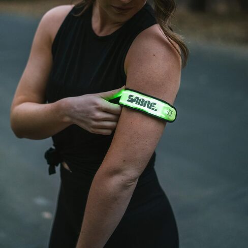 SABRE Runner LED Arm Band, Weather-Resistant Velcro Arm Band, Maximizes Visibility Up To 1,000-Feet (300-Meters), One Size Fits Most in Saudi Arabia