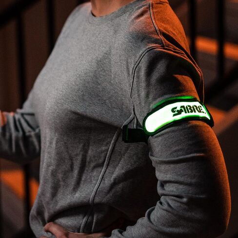 SABRE Runner LED Arm Band, Weather-Resistant Velcro Arm Band, Maximizes Visibility Up To 1,000-Feet (300-Meters), One Size Fits Most in Saudi Arabia