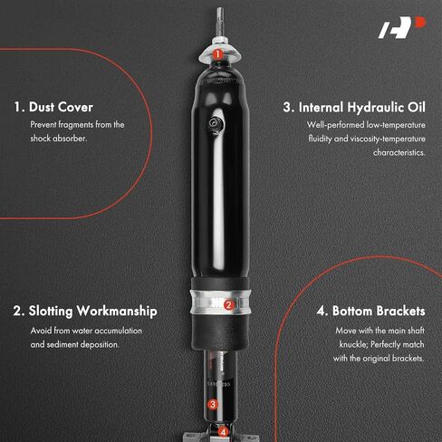 A-Premium Rear Pair (2) Shock Absorber Compatible with Buick Lucerne 2006-2011, LeSabre 2000-2005, Park Avenue, Riviera & Cadillac DTS, Seville, DeVille & Oldsmobile Aurora & Pontiac Bonneville in Saudi Arabia