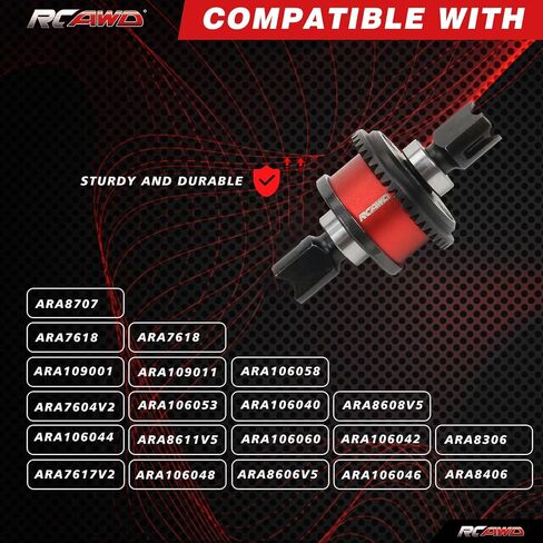 RCAWD New Internal Gear EXB Front Rear Differential 43T & 13T Input Gear 1 Set for Arrma 1/7 Limitless Infraction Mojave 6S BLX Diff Gear 1/8 Typhon 6s Talion Outcast EXB Upgrades Part in Saudi Arabia