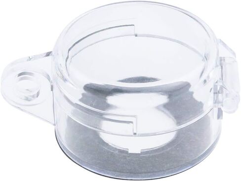 7/8" Dia. Dustproof Safety Push Button Switch Cover Guard Plastic Protector Transparent for 22mm Push Button Switch- Black, Clear (Pack of 4) in Saudi Arabia