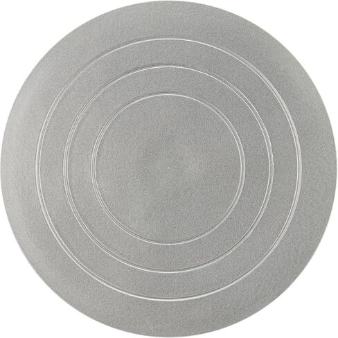 عجلة نحت مقاس 12 بوصة من MOUYAT، نحت فخار دائري، عجلة نحت معدنية دوارة عجلة ربط سيراميك أداة تزيين النماذج DIY، الحرف الفنية، ذهبي + فضي in Kuwait