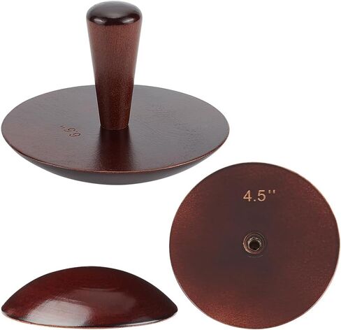 BENECREAT 3 Sets Wooden Ceramic Top, 4.5"/5.5"/6.3" Beech Wood Interchangeable Pottery Tool with Handle, Coconut Brown Clay Modeling Tools for Ceramic Bowl & Plate Making DIY in Saudi Arabia