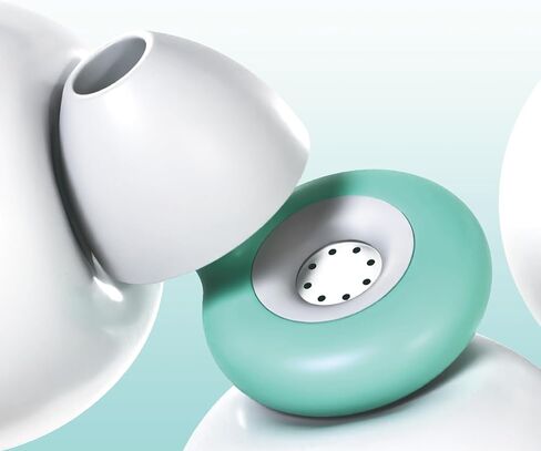 سدادات أذن لتقليل الضوضاء، سدادات أذن ناعمة ومريحة وقابلة لإعادة الاستخدام لإلغاء الضوضاء لحفلات الدراسة أثناء النوم - سدادات أذن من السيليكون للنوم - 6 سماعات أذن باللون الأخضر S/M/L in Kuwait