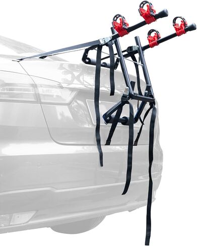 2 Bike Hitch Mount Rack for Car, Truck, SUV, Minivan with 1-1/4" & 2" Hitch, Bicycle Carrier Racks with Straps Black in Saudi Arabia