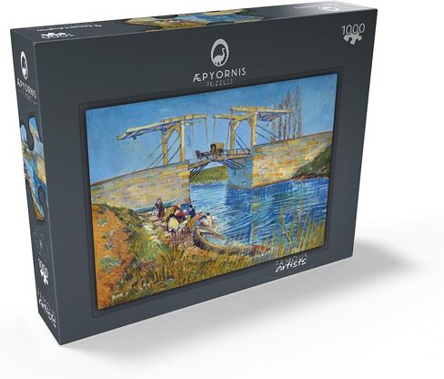 MyPuzzle Vincent Van Goghs The Langlois Bridge at Arles with Women Washing 1888 - Premium 100 Piece Jigsaw Puzzle for Adults in Saudi Arabia