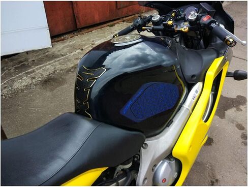 ملصق أزرق لخزان الوقود يعمل بالغاز ذو نقطة زرقاء ومقبض للركبة الجانبي متوافق مع Honda CBR 600 RR 2003-2006 in Saudi Arabia