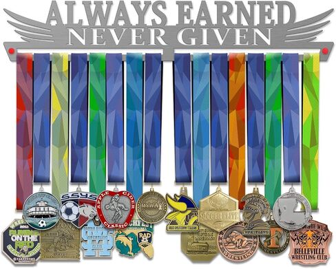 VICTORY HANGERS Motivational Medal Hanger Display Rack - 17.72 inches in Saudi Arabia