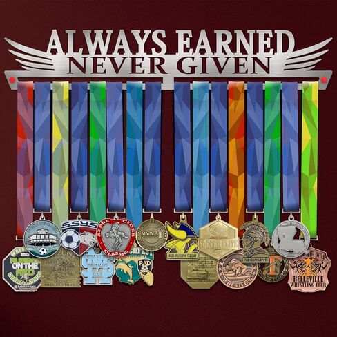 VICTORY HANGERS Motivational Medal Hanger Display Rack - 17.72 inches in Saudi Arabia