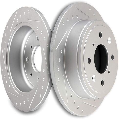 SCITOO Rear Brake Rotors,2pcs Brakes Kits Fit For Acura Integra 1990-2001,For Honda Civic 1992-1995 1999-2000,For Honda Civic del Sol 1993-1997,For Honda CRX 1990-1991,For Honda Prelude 1990-1991 in Saudi Arabia