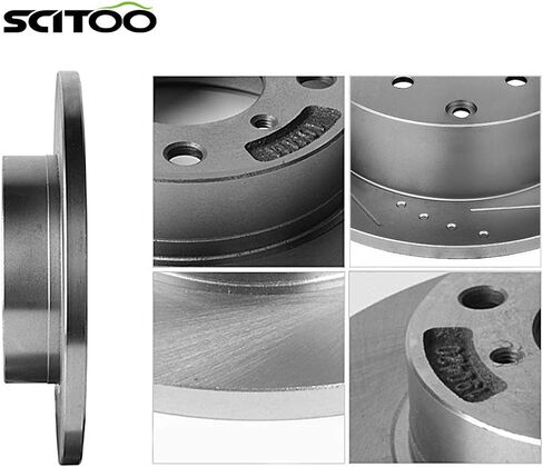 SCITOO Rear Brake Rotors,2pcs Brakes Kits Fit For Acura Integra 1990-2001,For Honda Civic 1992-1995 1999-2000,For Honda Civic del Sol 1993-1997,For Honda CRX 1990-1991,For Honda Prelude 1990-1991 in Saudi Arabia