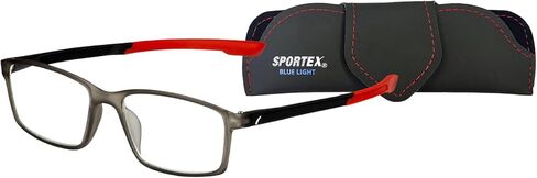 نظارات القراءة SPORTEX للرجال ذات الطراز الرياضي باللون الأزرق مستطيلة الشكل in Kuwait
