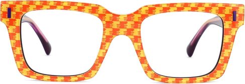 Zeelool Blue Blocking Glasses for Women Chic Fashion Rectangle Eyeglasses Frames Full Eyewear Glasses Anti UV in Saudi Arabia