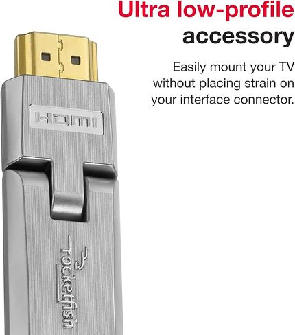 Rocketfish HDMI Universal Swivel Adapter - HDMI Cable Adapter Compatible with Smart TVs, Televisions & Monitors - Swivel Cable Adapter Supports 180-degree Rotation & 4K Ultra HD Video in Kuwait