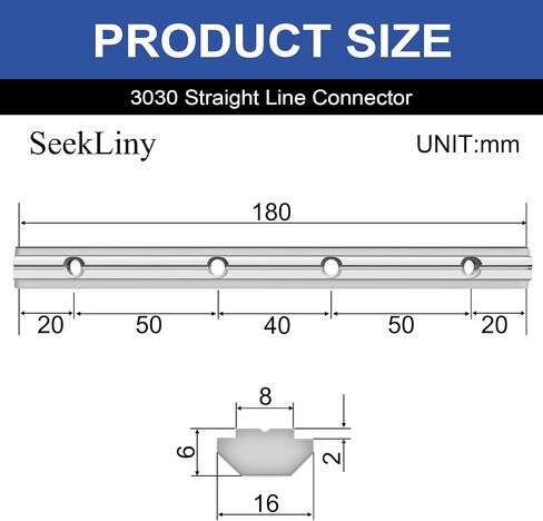 12pcs 2020 Straight Connector Corner Bracket Joint Plate 2020 Hardware T-Slotted Accessories V-Slot with Screws for 8020 Aluminum Profile 3D Printer Accessories Black in Saudi Arabia