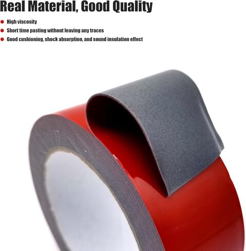 قطعة واحدة من شريط التثبيت مزدوج الجوانب، لاصق إسفنجي VHB شديد التحمل، شريط مزدوج الجوانب بجودة 3M للسيارة، ديكور المنزل، ديكور المكتب (0.79 بوصة × 16.5 قدم) in Kuwait