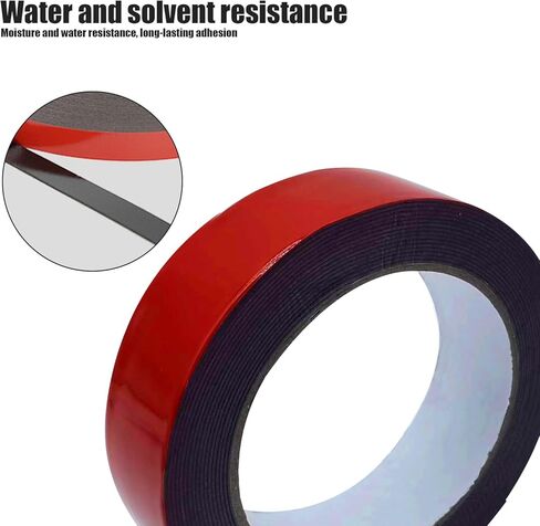 قطعة واحدة من شريط التثبيت مزدوج الجوانب، لاصق إسفنجي VHB شديد التحمل، شريط مزدوج الجوانب بجودة 3M للسيارة، ديكور المنزل، ديكور المكتب (0.79 بوصة × 16.5 قدم) in Kuwait