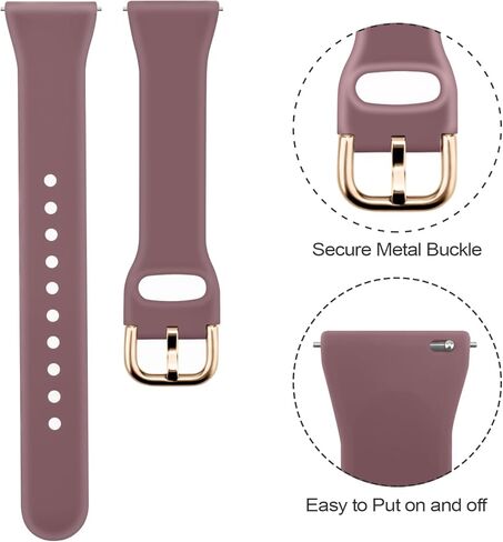 3 Pack Slim Sport Bands for Samsung Galaxy Watch Active 2 / Samsung Galaxy Active Watch 40mm 44mm, Soft Liquid Silicone Waterproof Straps for Replacement for Galaxy Watch Active Wristbands Women Men in Saudi Arabia