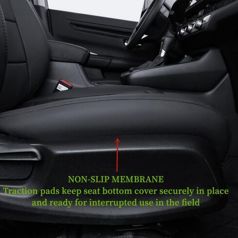 أغطية مقاعد مخصصة متوافقة مع موديلات مختارة من Honda Accord LX 2018 2019 2020 2021 2022 - جلد (أسود، مجموعة كاملة) in Kuwait