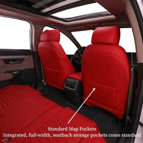 أغطية مقاعد مخصصة متوافقة مع موديلات مختارة من Honda Accord LX 2018 2019 2020 2021 2022 - جلد (أسود، مجموعة كاملة) in Kuwait