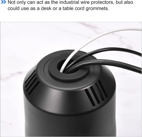 MECCANIXITY Rubber Grommet Mount Dia 45/64" (18mm) Round T Type for Organizing and Protecting Cord Pack of 6 in Saudi Arabia