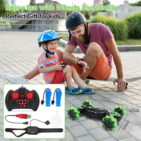 Gesture RC Car, Remote Control Car, 4WD 2.4Ghz Gesture Sensing RC Stunt Car with Lights&Music, 360° Rotate Fog Spray Twist Off Road RC Car, All Terrains RC Cars Toys for Boys Girls Ages 5-7 6 8-13 in Saudi Arabia