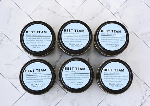 Team Employee Appreciation Gift 6 Candles Bulk Set 7oz Thank You Gifts for Coworkers Employee Nurses Teachers Volunteers Assistants (Best Team) in Saudi Arabia