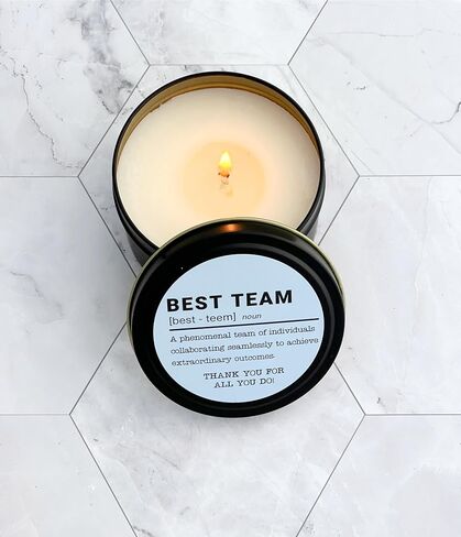 Team Employee Appreciation Gift 6 Candles Bulk Set 7oz Thank You Gifts for Coworkers Employee Nurses Teachers Volunteers Assistants (Best Team) in Saudi Arabia