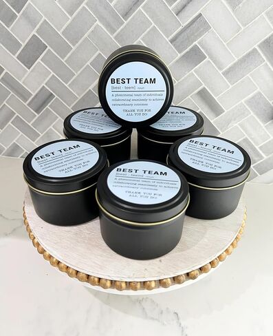 Team Employee Appreciation Gift 6 Candles Bulk Set 7oz Thank You Gifts for Coworkers Employee Nurses Teachers Volunteers Assistants (Best Team) in Saudi Arabia