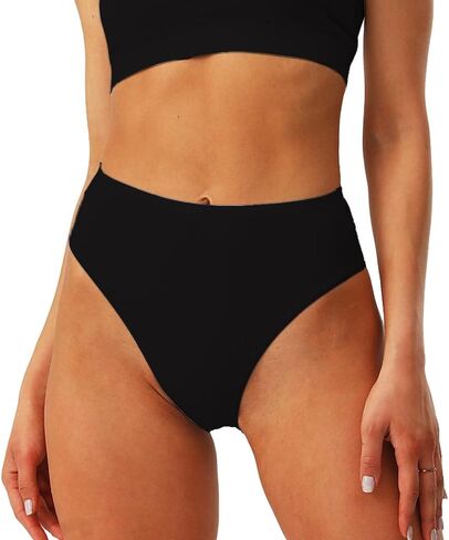 Womens High Rised Cotton Underwear Soft Breathable Panties Deep Length Briefs Underpant Multipack in Saudi Arabia