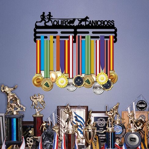 SUPERDANT Canicross Medal Hanger Display Competition Medal Holder Iron Sports Medals Display Frame Iron Medal Hook for Competition Medal Holder Display Wall Hanging Athlete Gift in Saudi Arabia