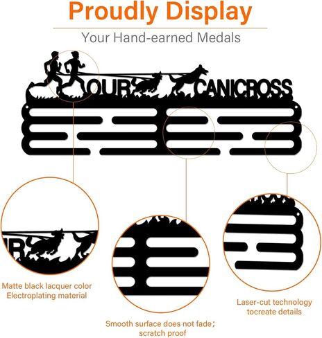 SUPERDANT Canicross Medal Hanger Display Competition Medal Holder Iron Sports Medals Display Frame Iron Medal Hook for Competition Medal Holder Display Wall Hanging Athlete Gift in Saudi Arabia