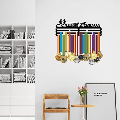 SUPERDANT Canicross Medal Hanger Display Competition Medal Holder Iron Sports Medals Display Frame Iron Medal Hook for Competition Medal Holder Display Wall Hanging Athlete Gift in Saudi Arabia