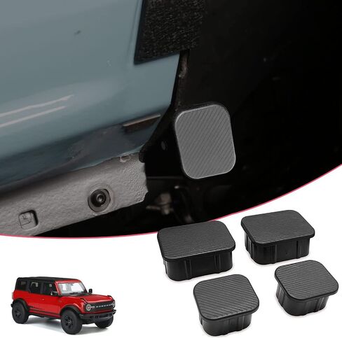 4 Packs Front Axle Plugs Square Bumper Plug Crash Bar Plug Front Bar Plugs Bronco Accessories Rubber Stopper Cover for Ford Bronco 2021 2022 in Saudi Arabia