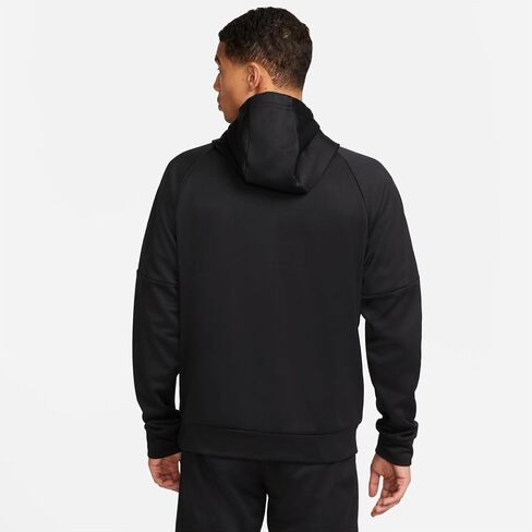 Nike Therma-FIT Men's Pullover Fitness Hoodie (as1, alpha, xx_l, regular, regular, Black/Black/Charcoal Heather/White) in Saudi Arabia