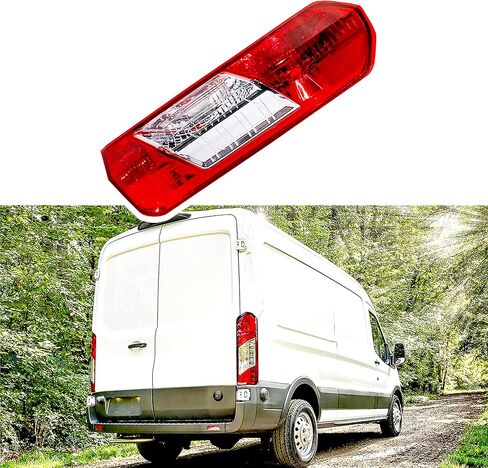SENSHINE ضوء خلفي لملحقات Ford Transit T150 250 350 2015 2016 2017 2018 2019 2020 ضوء خلفي للفرامل بديل الذيل الخلفي طراز OE غطاء الضوء الخلفي (يسار ويمين) in Kuwait