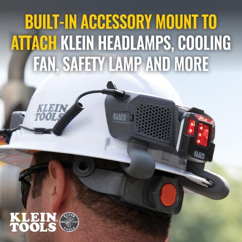 Klein Tools 60155 Portable Cooling Fan for Hard Hats and Safety Helmets, Powered by USB Rechargeable Battery to Cool Head, Neck, and Face in Saudi Arabia