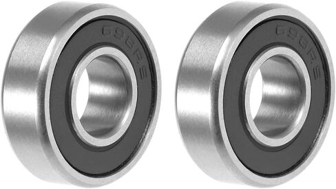 uxcell Deep Groove Ball Bearing 10mm x 22mm x 6mm Double Sealed ABEC3 Bearings 2pcs in Saudi Arabia