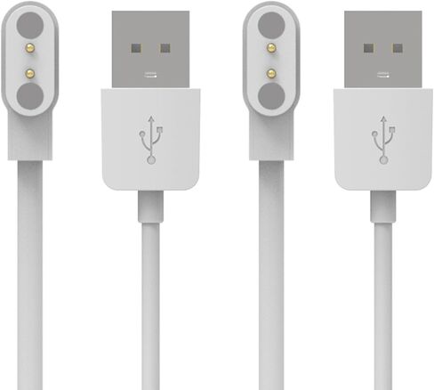 شاحن بديل مخصص للساعة الذكية TOZO S2 & TOZO S3 & TOZO S4 & TOZO S5، سلك كابل شحن مغناطيسي 60 سم، عبوتان in Saudi Arabia