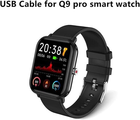 كابل USB للساعة الذكية tamispit Q9 pro، محول شاحن متوافق مع الساعات الذكية Q9PRO GT2 in Saudi Arabia