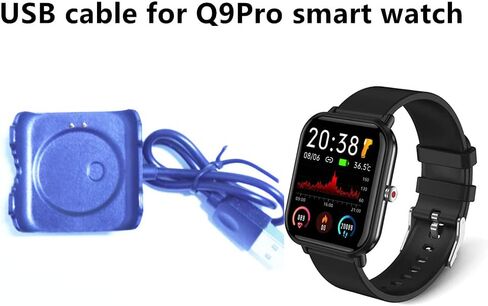 كابل USB للساعة الذكية tamispit Q9 pro، محول شاحن متوافق مع الساعات الذكية Q9PRO GT2 in Saudi Arabia