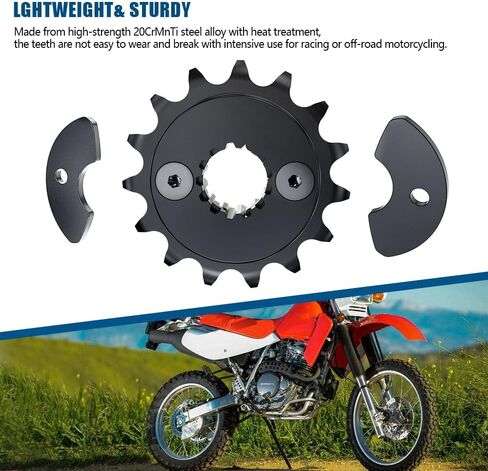 Front Sprocket Compatible with Honda XR650L 1993-2023 15T Front Sprocket M6 x 10Nm in Kuwait